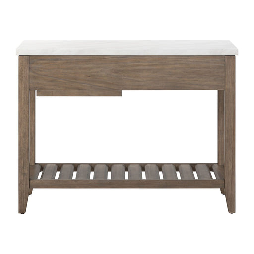 Edison - Server With Faux Marble Top - Brownstone – Servers by Liberty Furniture at Furniture Wholesale Plus , Nashville furniture store
