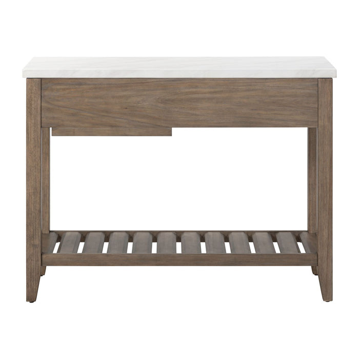 Edison - Server With Faux Marble Top - Brownstone – Servers by Liberty Furniture at Furniture Wholesale Plus , Nashville furniture store
