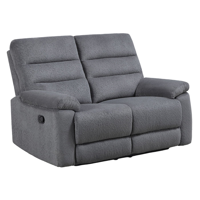 Cozy - Manual Recliner Loveseat - Gray – Reclining Loveseats by Steve Silver Furniture at Furniture Wholesale Plus , Nashville furniture store