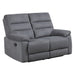 Cozy - Manual Recliner Loveseat - Gray – Reclining Loveseats by Steve Silver Furniture at Furniture Wholesale Plus , Nashville furniture store