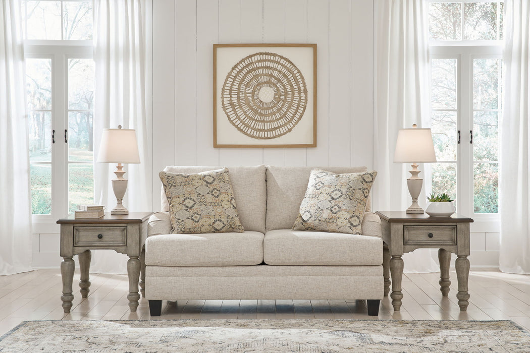 Bralynn - Loveseat - Linen – Stationary Loveseats by Ashley® at Furniture Wholesale Plus , Nashville furniture store