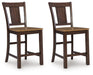 Rylandeen - Barstool (Set of 2) - Light Brown / Dark Brown – Stool Sets by Signature Design by Ashley® at Furniture Wholesale Plus , Nashville furniture store