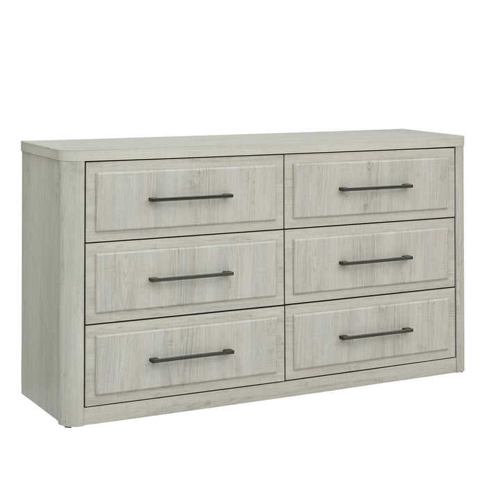 Modern Play - 6 Drawer Dresser - Natural White – Dressers by Liberty Furniture at Furniture Wholesale Plus , Nashville furniture store