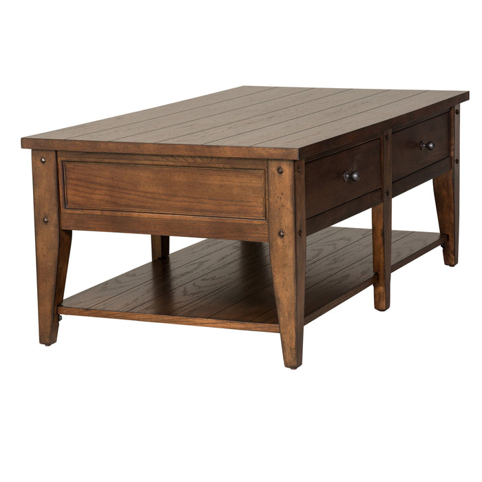 Lake House - 3 Piece Set (1-Cocktail 2-End Tables) – Table Sets by Liberty Furniture at Furniture Wholesale Plus , Nashville furniture store