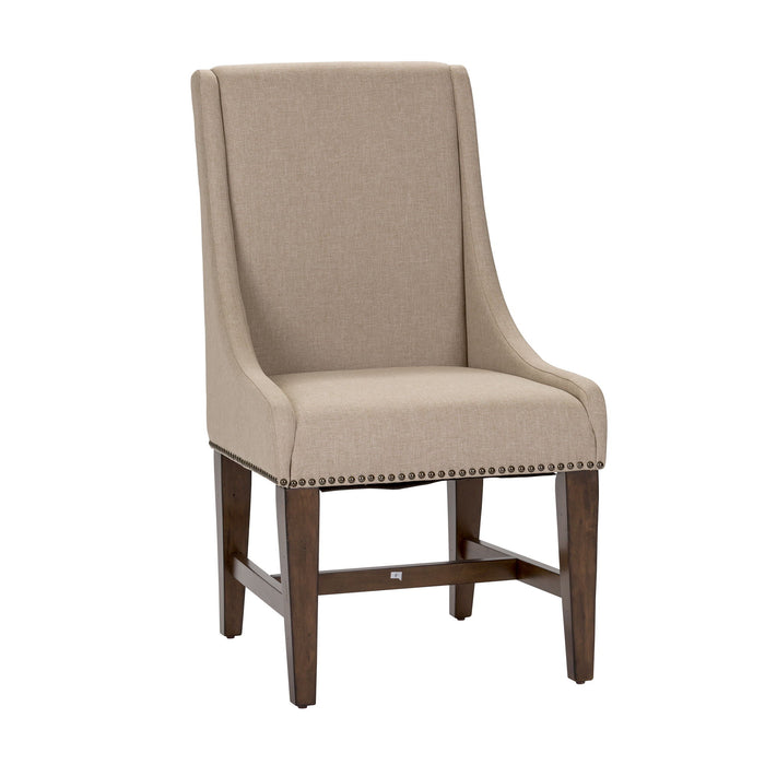 Armand - Upholstered Side Chair - Antique Brownstone – Side Chairs by Liberty Furniture at Furniture Wholesale Plus , Nashville furniture store