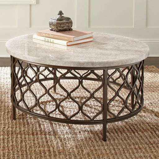 Roland - Marble Top Cocktail Table - White / Black – Cocktail Tables by Steve Silver Furniture at Furniture Wholesale Plus , Nashville furniture store