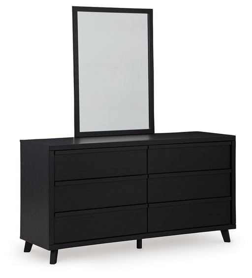 Danziar - Black - Dresser And Mirror - Premium Dresser & Mirror from Signature Design by Ashley® - Just $598! Shop now at Furniture Wholesale Plus  We are the best furniture store in Nashville, Hendersonville, Goodlettsville, Madison, Antioch, Mount Juliet, Lebanon, Gallatin, Springfield, Murfreesboro, Franklin, Brentwood