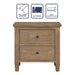 Riverdale - 2 Drawer Nightstand - Dark Brown – Accent Nightstands by Steve Silver Furniture at Furniture Wholesale Plus , Nashville furniture store