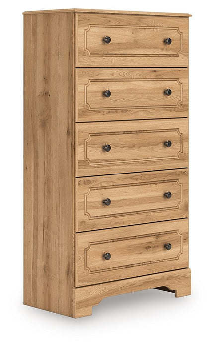 Aleaport - Five Drawer Chest - Warm Brown – Accent Chests by Signature Design by Ashley® at Furniture Wholesale Plus , Nashville furniture store