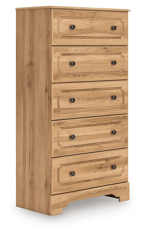 Aleaport - Warm Brown - Five Drawer Chest - Premium Accent Chests from Signature Design by Ashley® - Just $358! Shop now at Furniture Wholesale Plus  We are the best furniture store in Nashville, Hendersonville, Goodlettsville, Madison, Antioch, Mount Juliet, Lebanon, Gallatin, Springfield, Murfreesboro, Franklin, Brentwood