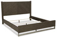 Arkenton - 5 Pc. - Dresser, Mirror, King Panel Bed - Grayish Brown – 5 Piece Bedroom Sets by Ashley® at Furniture Wholesale Plus , Nashville furniture store