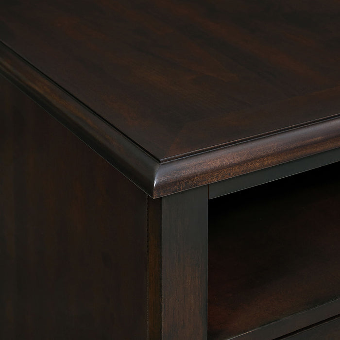 Wagner - Chairside Table With USB - Cherry – Chair Side Tables by Elements International at Furniture Wholesale Plus , Nashville furniture store