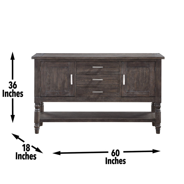 Hutchins - Server - Dark Brown - Premium Servers from Steve Silver Furniture - Just $759! Shop now at Furniture Wholesale Plus  We are the best furniture store in Nashville, Hendersonville, Goodlettsville, Madison, Antioch, Mount Juliet, Lebanon, Gallatin, Springfield, Murfreesboro, Franklin, Brentwood