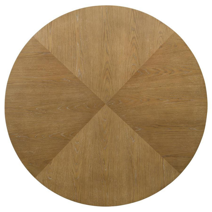Danvers - Round Wood Dining Table - Brown Oak – Dining Tables by Coaster Fine Furniture at Furniture Wholesale Plus , Nashville furniture store