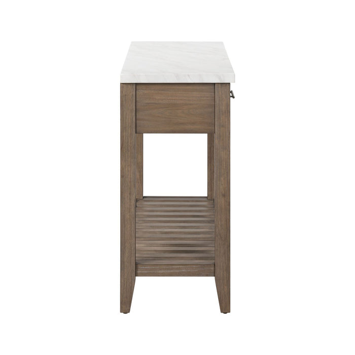Edison - Server With Faux Marble Top - Brownstone – Servers by Liberty Furniture at Furniture Wholesale Plus , Nashville furniture store