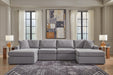 Modmax - Sectional - Granite – Stationary Sectionals by Signature Design by Ashley® at Furniture Wholesale Plus , Nashville furniture store