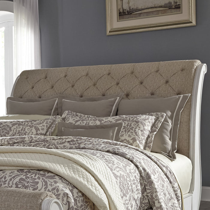 Abbey Park - Upholstered Sleigh Headboard – Upholstered Headboards by Liberty Furniture at Furniture Wholesale Plus , Nashville furniture store