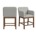 Glinda - Upholstered Fabric Counter Chair (Set of 2) - Brown / Light Gray – Chair Sets by Elements International at Furniture Wholesale Plus , Nashville furniture store
