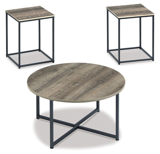 Wadeworth - Occasional Table Set (Set of 3) - Brown / Beige – Table Sets by Signature Design by Ashley® at Furniture Wholesale Plus , Nashville furniture store
