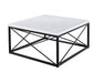 Skyler - White Marble Top Square - White – Coffee Tables by Steve Silver Furniture at Furniture Wholesale Plus , Nashville furniture store