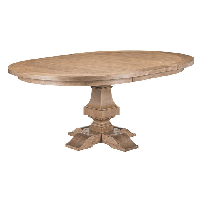Haven Hills - Pedestal Table - Camel Beige – Dining Tables with Extensions by Liberty Furniture at Furniture Wholesale Plus , Nashville furniture store