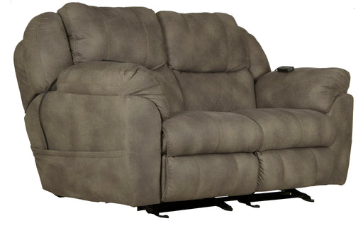 Flynn - Power Lay Flat Rocking Loveseat With Power Adjustable Headrest & Lumbar And Dual Heat & Massage - Fig – Reclining Loveseats by Catnapper at Furniture Wholesale Plus , Nashville furniture store