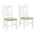 Stone - Wooden Swirl Back Side Chair (Set of 2) – Chair Sets by Elements International at Furniture Wholesale Plus , Nashville furniture store