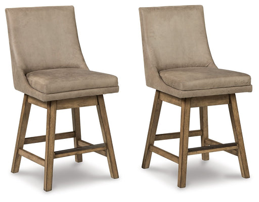 Tallenger - Swivel Barstool (Set of 2) – Stool Sets by Signature Design by Ashley® at Furniture Wholesale Plus , Nashville furniture store