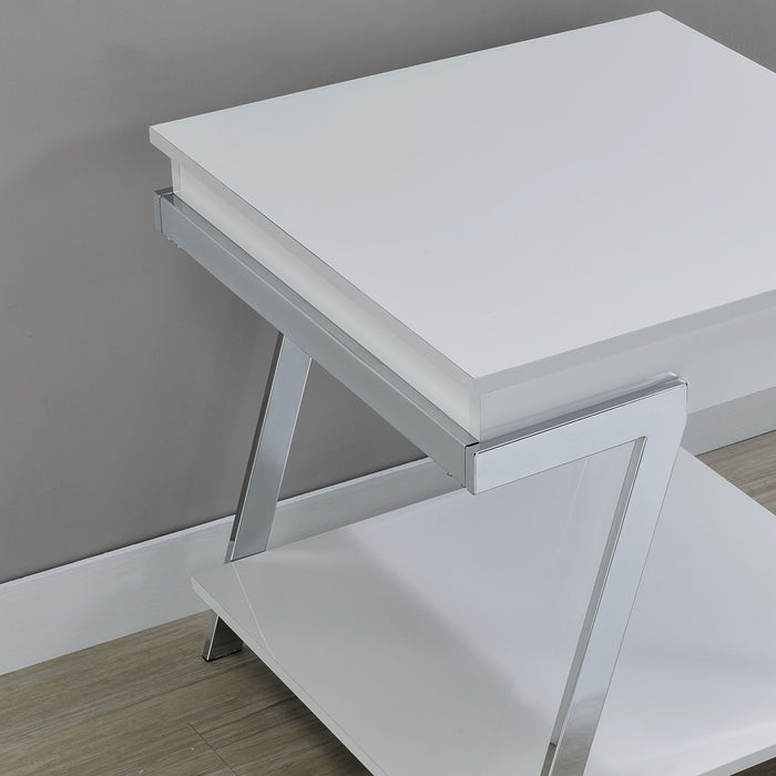 Zena - End Tables - White – End Tables by Steve Silver Furniture at Furniture Wholesale Plus , Nashville furniture store