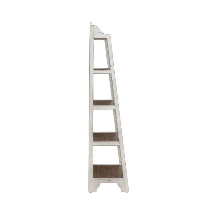 Magnolia Manor - Leaning Pier Bookcase – Etageres by Liberty Furniture at Furniture Wholesale Plus , Nashville furniture store