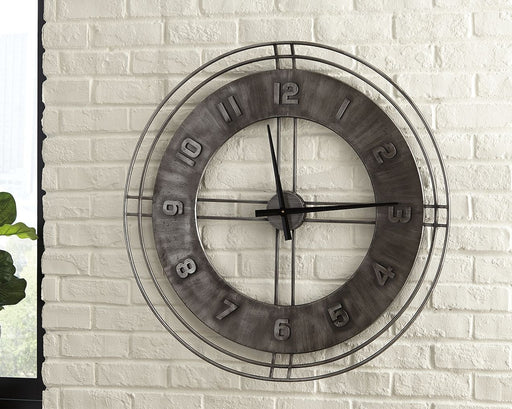 Ana Sofia - Antique Gray - Wall Clock - Premium Wall Clocks from Signature Design by Ashley® - Just $128! Shop now at Furniture Wholesale Plus  We are the best furniture store in Nashville, Hendersonville, Goodlettsville, Madison, Antioch, Mount Juliet, Lebanon, Gallatin, Springfield, Murfreesboro, Franklin, Brentwood