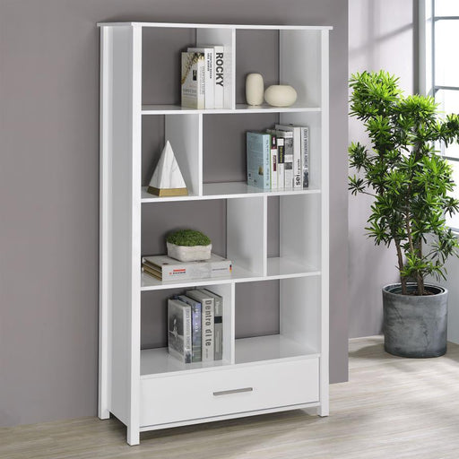 Dylan - 4-Shelf Storage Bookshelf - Premium Standard Bookcases from CoasterEssence - Just $319! Shop now at Furniture Wholesale Plus  We are the best furniture store in Nashville, Hendersonville, Goodlettsville, Madison, Antioch, Mount Juliet, Lebanon, Gallatin, Springfield, Murfreesboro, Franklin, Brentwood