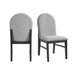 Edison - Dining Side Chair With Fabric (Set of 2) - Black And Light Gray – Chair Sets by Elements International at Furniture Wholesale Plus , Nashville furniture store