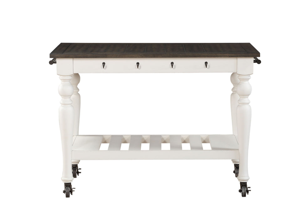 Joanna - Kitchen Cart - Two Tone - Premium Bar Carts from Steve Silver Furniture - Just $469! Shop now at Furniture Wholesale Plus  We are the best furniture store in Nashville, Hendersonville, Goodlettsville, Madison, Antioch, Mount Juliet, Lebanon, Gallatin, Springfield, Murfreesboro, Franklin, Brentwood