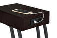 Troy - 1-Drawer C-Shaped Side Table Power Outlet – Side Tables by CoasterEssence at Furniture Wholesale Plus , Nashville furniture store