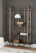 Brentmour - Bookcase - Brown / Gold Finish – Etageres by Signature Design by Ashley® at Furniture Wholesale Plus , Nashville furniture store