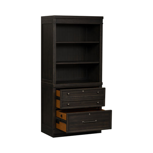 Harvest Home - 2 Piece Hutch & Cabinet Set - Chalkboard – 2 Piece Home Office Sets by Liberty Furniture at Furniture Wholesale Plus , Nashville furniture store