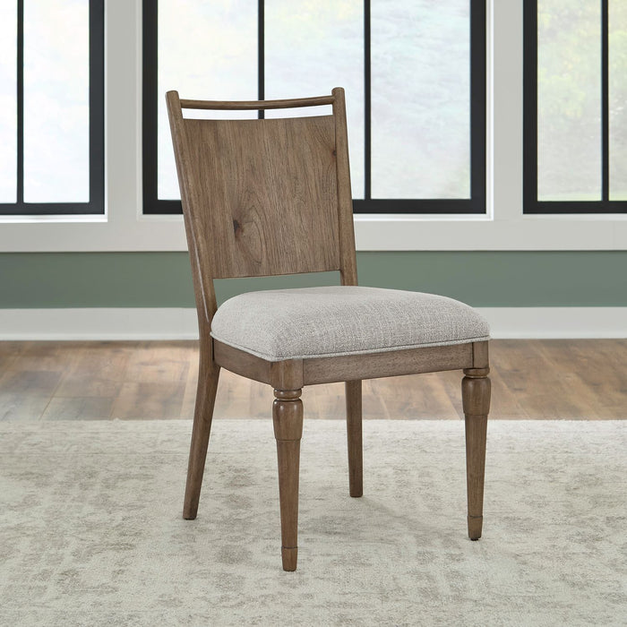 Hickory Grove - Panel Back Side Chair - Heirloom Brown – Side Chairs by Liberty Furniture at Furniture Wholesale Plus , Nashville furniture store