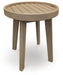 Marina Sun - Round End Table - Beige – End Tables by Signature Design by Ashley® at Furniture Wholesale Plus , Nashville furniture store