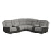 Hornet - 3 Piece Sectional Set With Console And 2 Recliners – Reclining Sectionals by Elements International at Furniture Wholesale Plus , Nashville furniture store