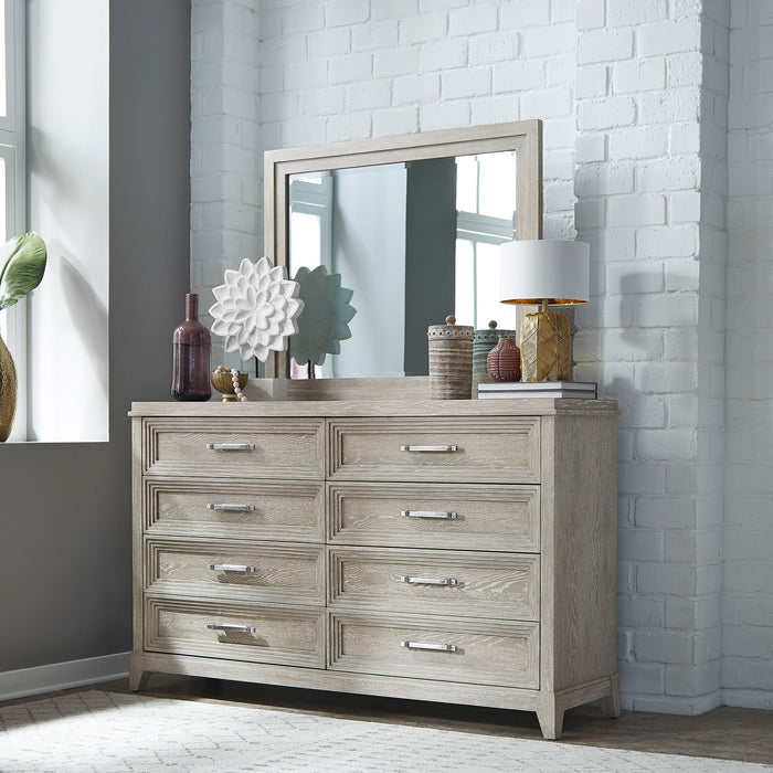 Belmar - Dresser & Mirror - Washed Taupe – Dresser & Mirror by Liberty Furniture at Furniture Wholesale Plus , Nashville furniture store