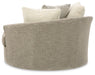 Creswell - Stone - Oversized Swivel Accent Chair - Premium Swivel Chairs from Signature Design by Ashley® - Just $818! Shop now at Furniture Wholesale Plus  We are the best furniture store in Nashville, Hendersonville, Goodlettsville, Madison, Antioch, Mount Juliet, Lebanon, Gallatin, Springfield, Murfreesboro, Franklin, Brentwood