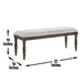 Hutchins - Dining Bench - Dark Brown – Dining Benches by Steve Silver Furniture at Furniture Wholesale Plus , Nashville furniture store