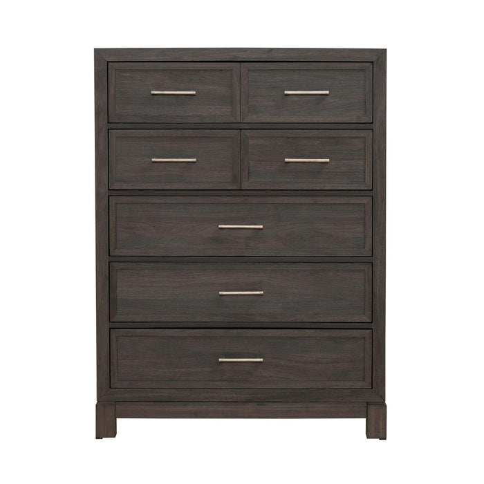 Modern Edge - 5 Drawer Chest - Caffe – Accent Chests by Liberty Furniture at Furniture Wholesale Plus , Nashville furniture store