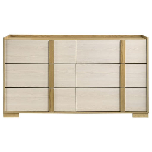 Hyland - 6-Drawer Dresser - Natural – Dressers by Coaster Fine Furniture at Furniture Wholesale Plus , Nashville furniture store