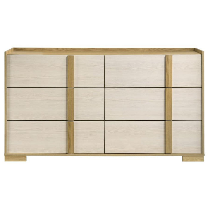 Hyland - 6-Drawer Dresser - Natural – Dressers by Coaster Fine Furniture at Furniture Wholesale Plus , Nashville furniture store