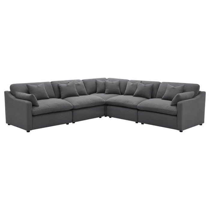 Hobson - Upholstered Modular Sectional Sofa – Stationary Sectionals by Coaster Fine Furniture at Furniture Wholesale Plus , Nashville furniture store