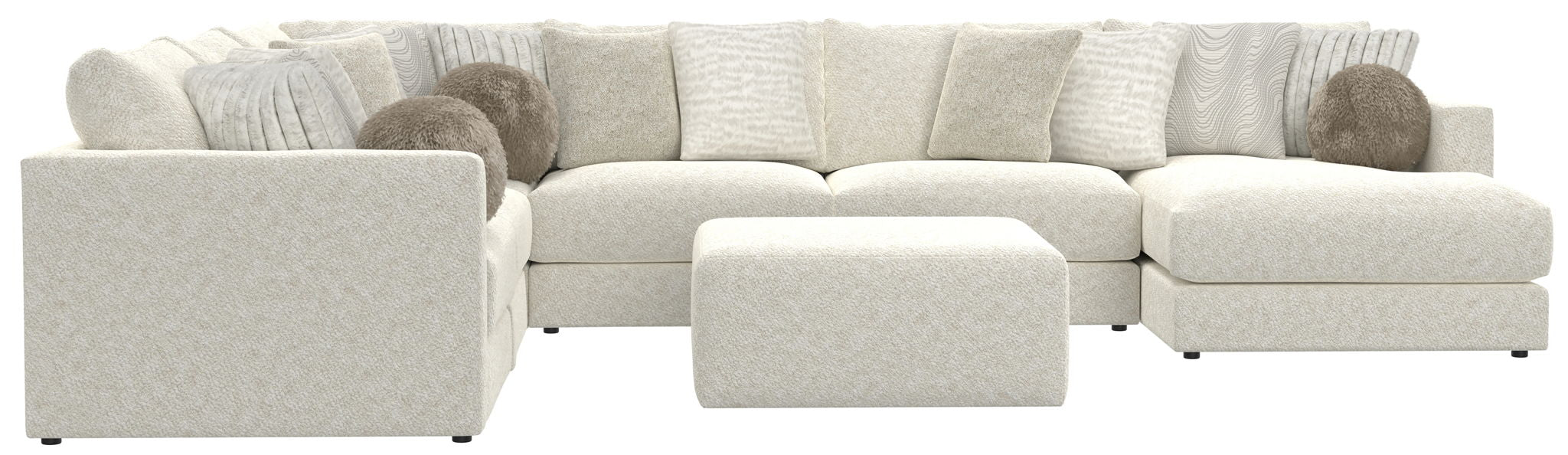 Ritzy - Modular Sofa And Included Cocktail Ottoman – 2 Piece Living Room Sets by Jackson at Furniture Wholesale Plus , Nashville furniture store