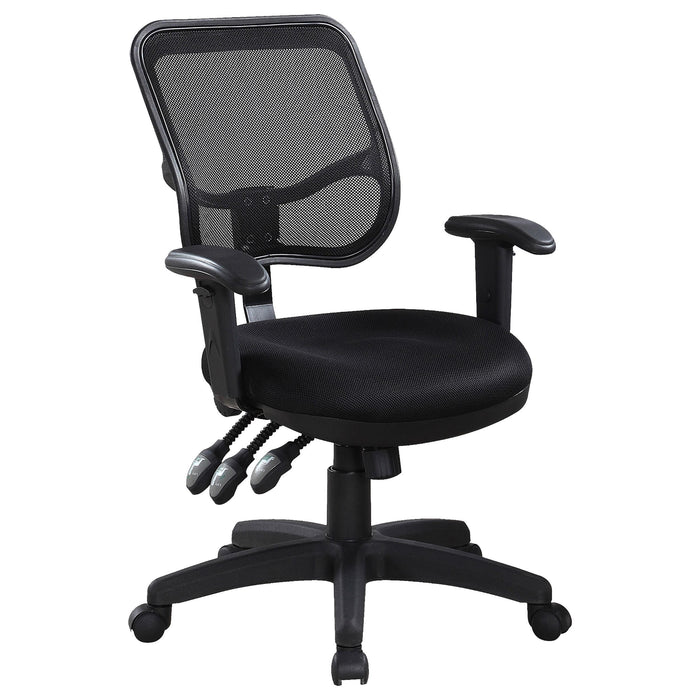 Rollo Adjustable Height Office Chair Black - Premium Office Chair from Coaster Z2 Standard - Just $230! Shop now at Furniture Wholesale Plus  We are the best furniture store in Nashville, Hendersonville, Goodlettsville, Madison, Antioch, Mount Juliet, Lebanon, Gallatin, Springfield, Murfreesboro, Franklin, Brentwood