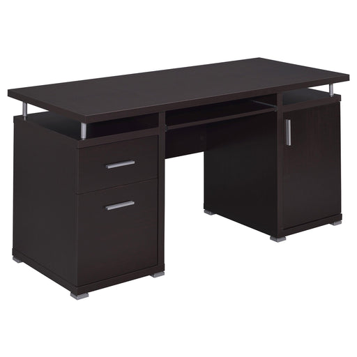 Tracy 2-drawer Computer Desk Cappuccino - Premium Desk from Coaster Z2 Standard - Just $330! Shop now at Furniture Wholesale Plus  We are the best furniture store in Nashville, Hendersonville, Goodlettsville, Madison, Antioch, Mount Juliet, Lebanon, Gallatin, Springfield, Murfreesboro, Franklin, Brentwood